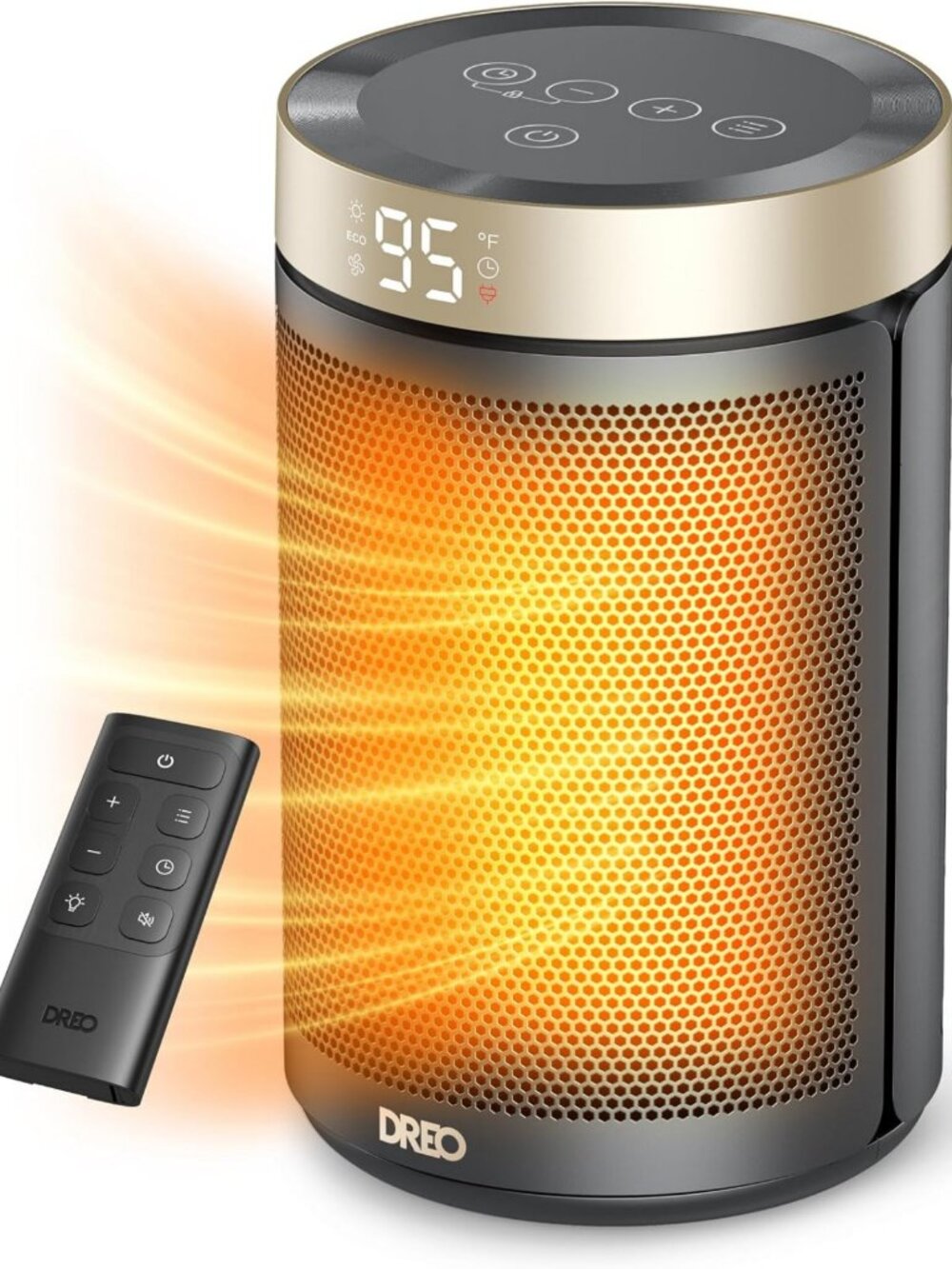 Portable Electric Space Heater for Indoor Use with Adjustable Thermostat, Energy